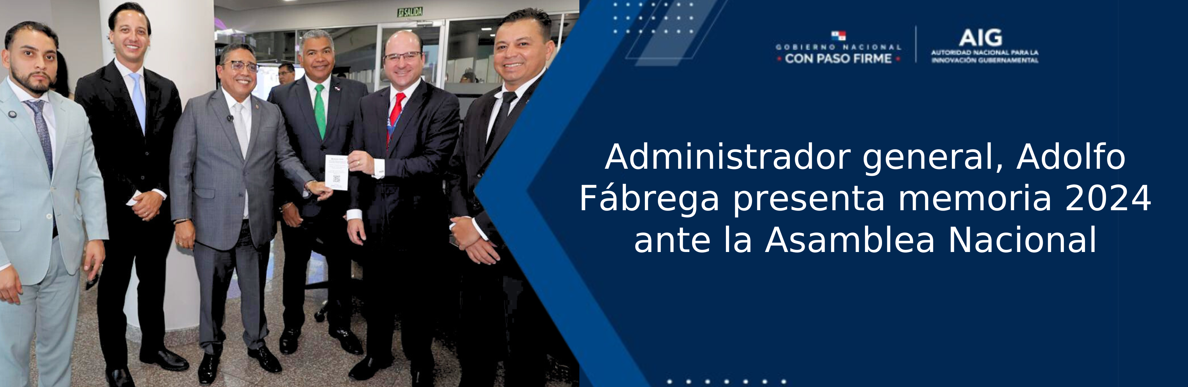 Administrador general, Adolfo Fábrega presenta memoria 2024 ante la Asamblea Nacional