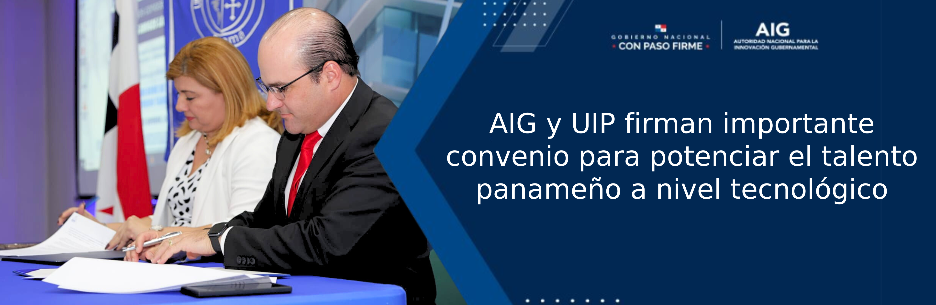 AIG y UIP firman importante convenio para potenciar el talento panameño a nivel tecnológico