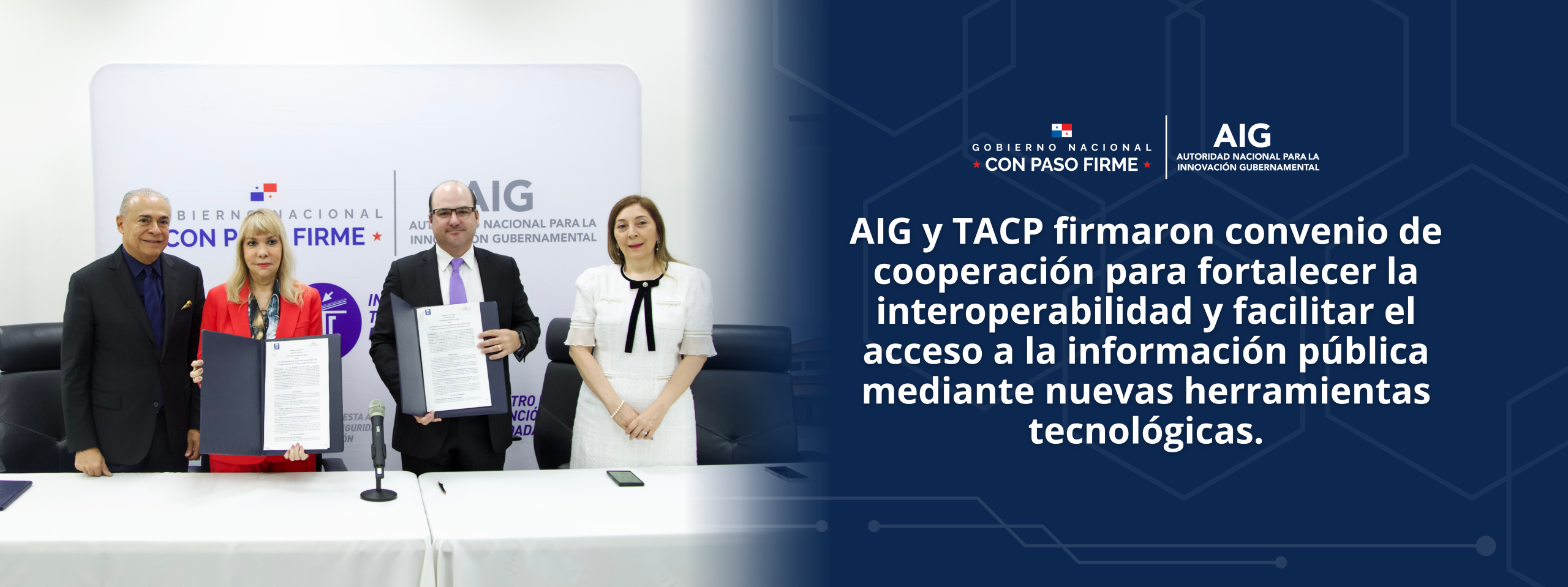 Panamá avanza en transformación digital con alianza entre la AIG y el TACP